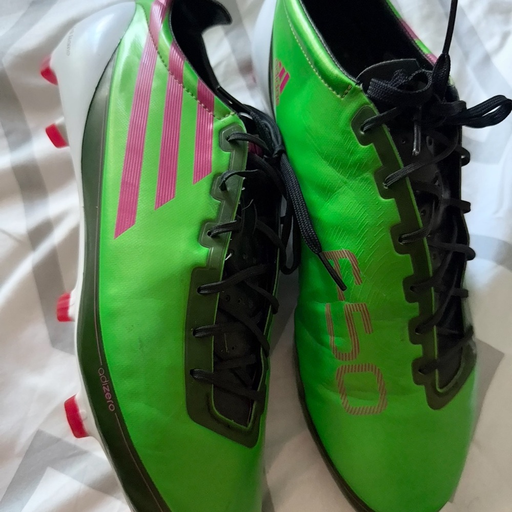 Adidas F-50 Cleats Soccer Green Adizero